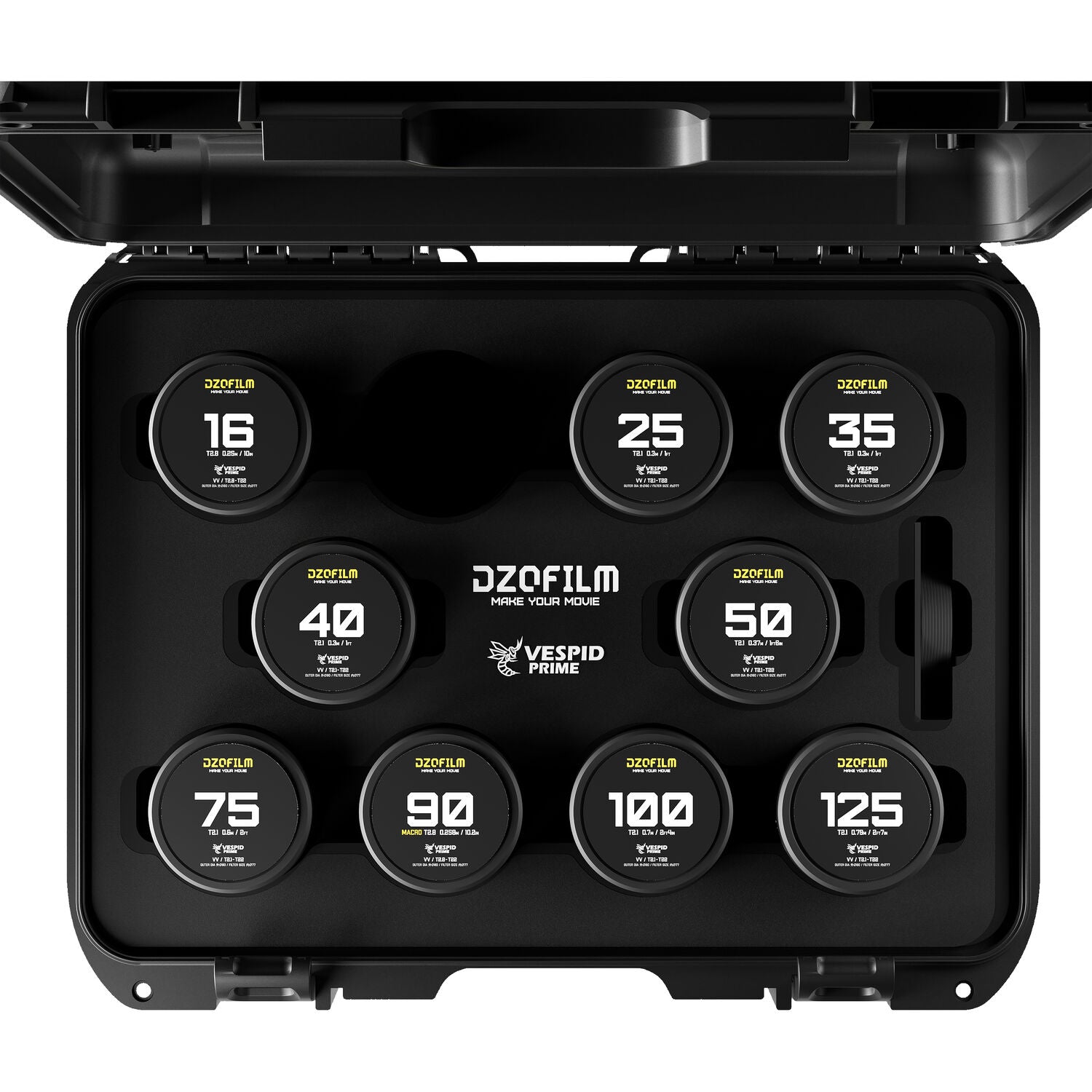 DZOFILM Vespid Prime 全幅電影定焦鏡頭套裝 T2.1