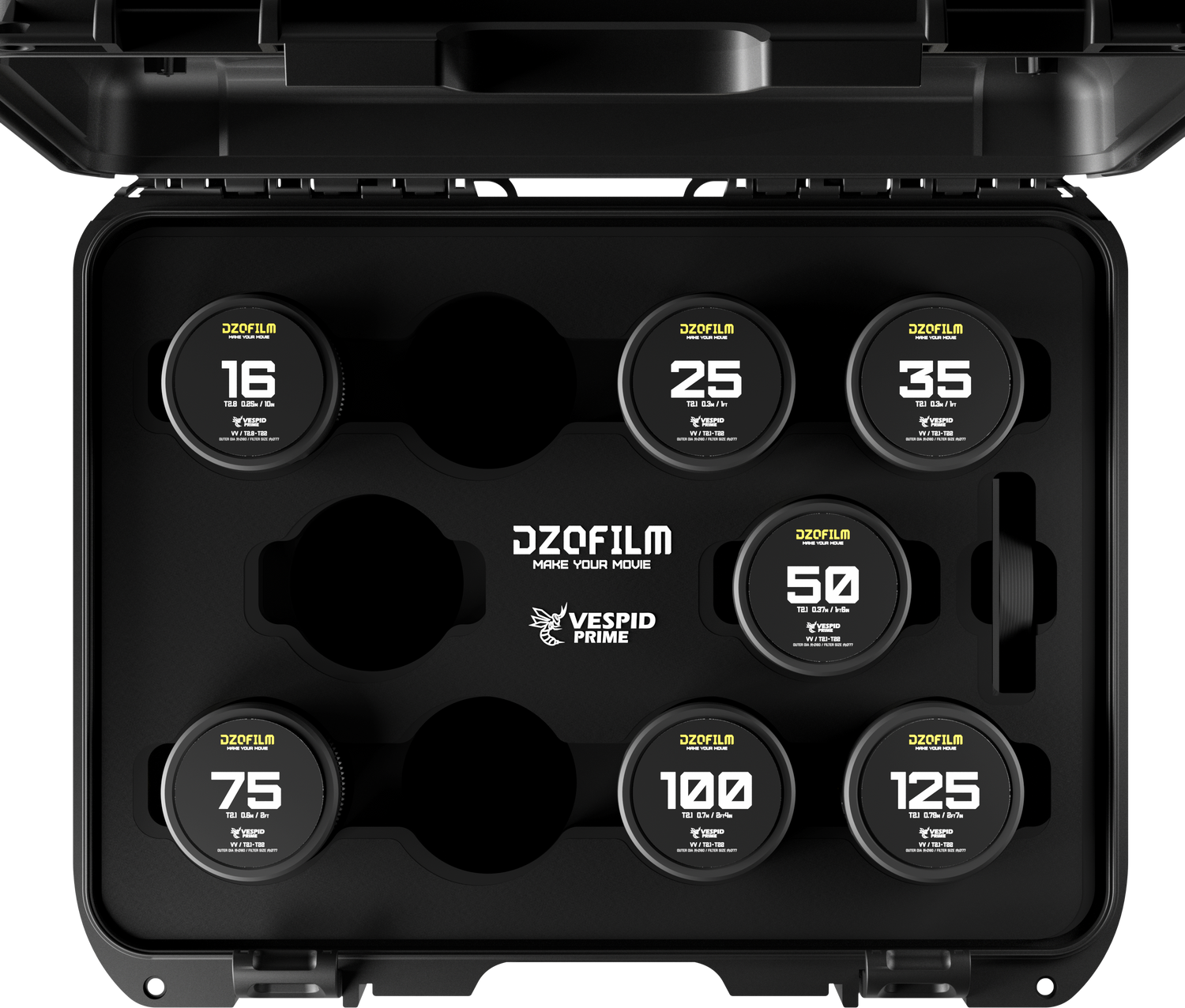 DZOFILM Vespid Prime 全幅電影定焦鏡頭套裝 T2.1