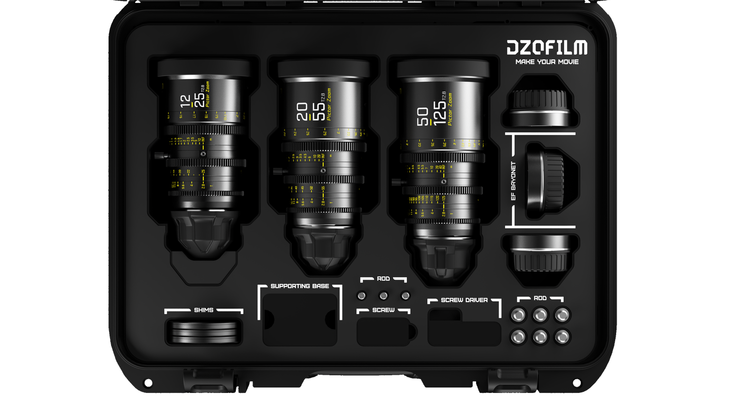 DZOFILM Pictor 電影變焦鏡頭套裝 T2.8